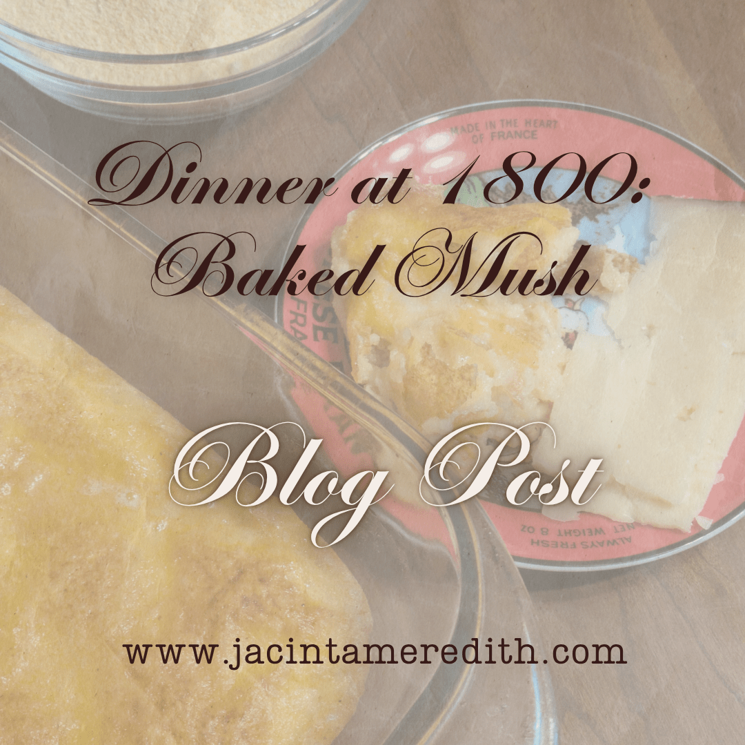 Dinner at 1800: Baked&nbsp;Mush