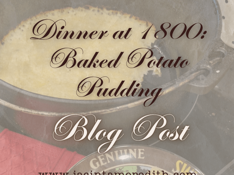 Dinner at 1800: Baked Potato&nbsp;Pudding