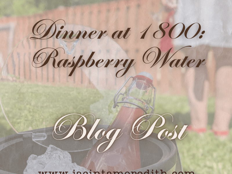 Dinner at 1800: Raspberry&nbsp;Water